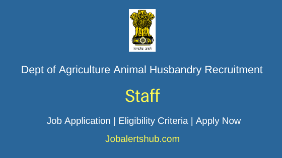 Dept of Agriculture Animal Husbandry Jharkhand BTM 2019 Jobs