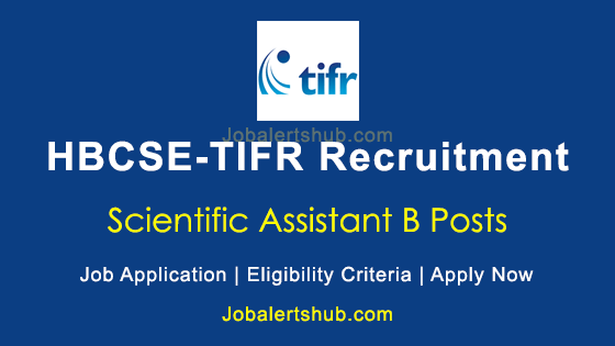 HBCSE-TIFR Scientific Assistant B 2020 Job Notification