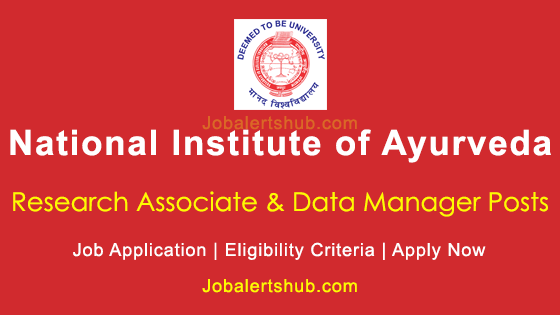 national-institute-of-ayurveda-research-associate-data-manager-2020-job-notification