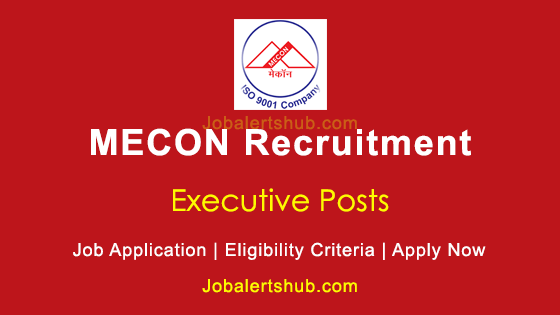 MECON Executive 2026 Job Notification
