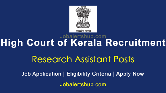 research assistant kerala jobs