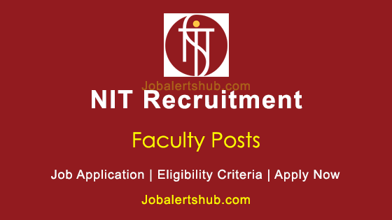 NIT Sikkim Recruitment 2026 - 30 Latest NIT Sikkim Job Vacancies