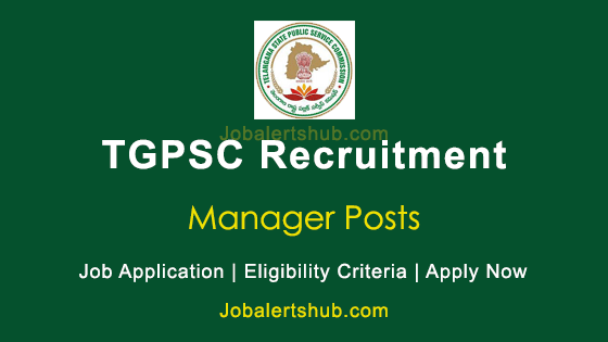 TGPSC Manager 2026 Job Notification